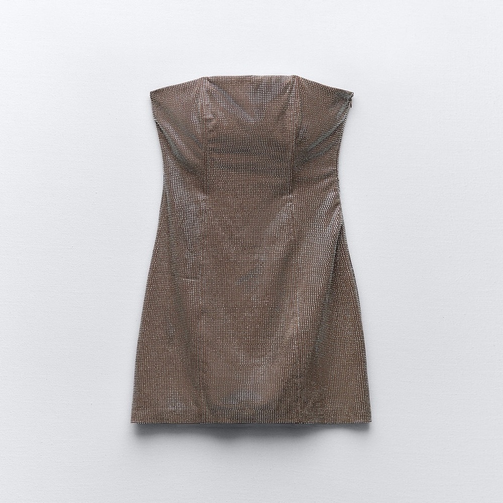 Zara Metallic Mini Dress